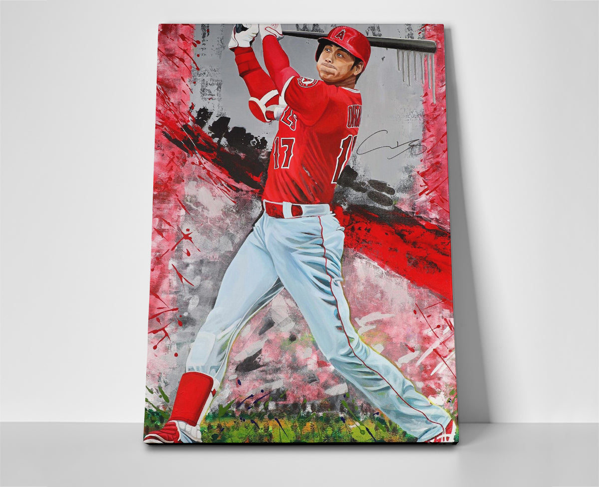 shohei ohtani poster canvas wall art painting artwork