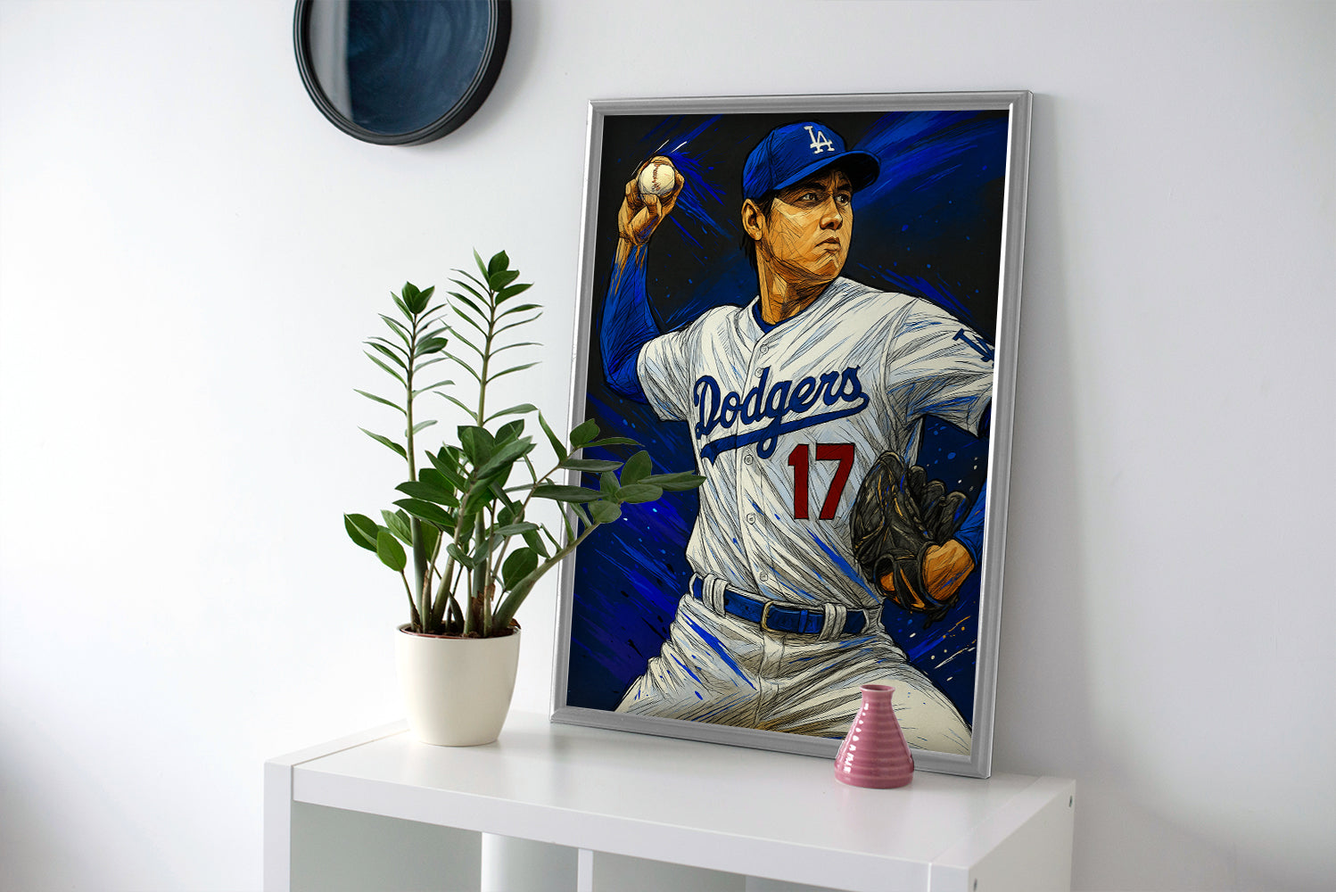 Shohei Ohtani LA Painting Poster or Wrapped Canvas
