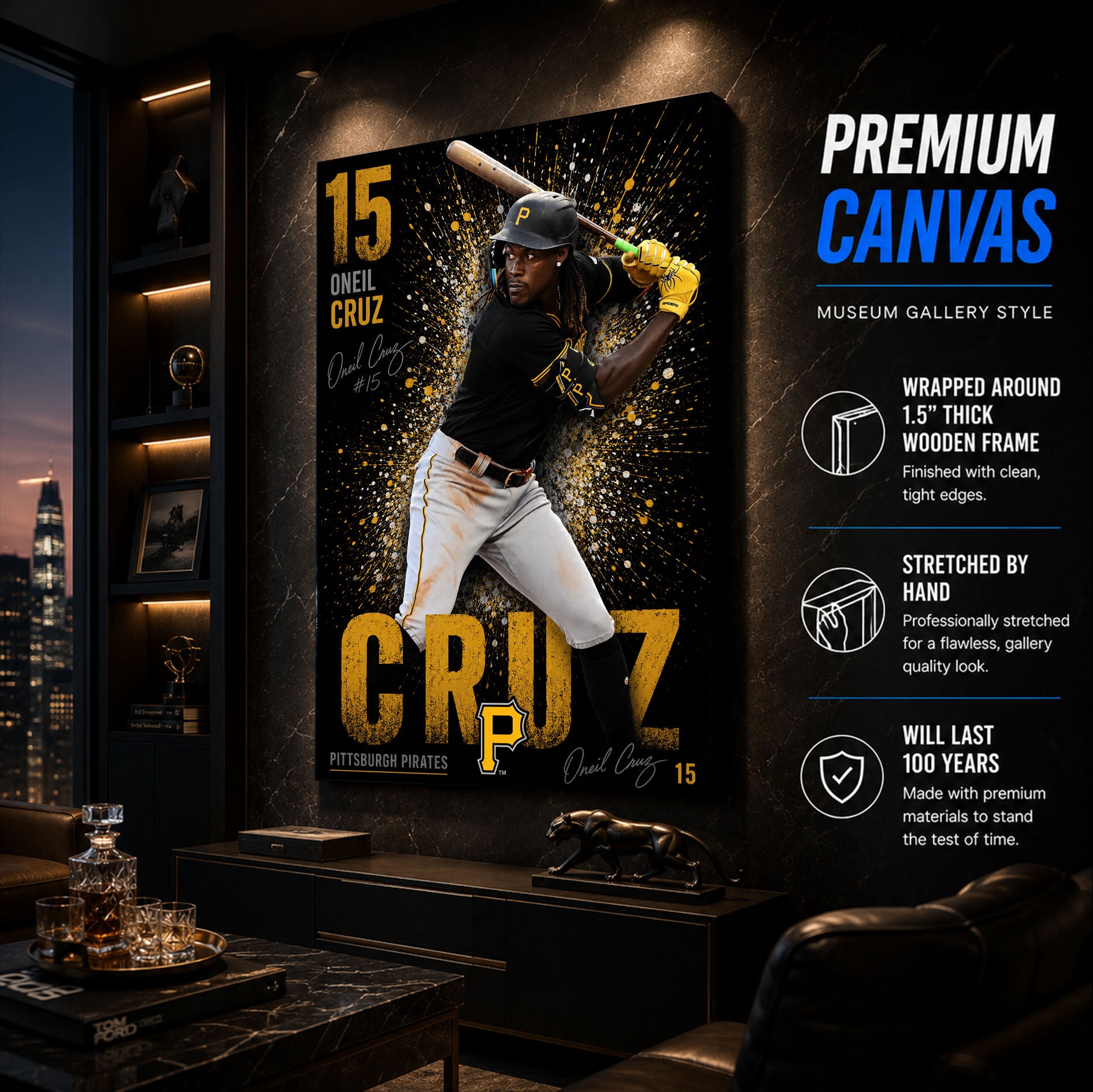 Oneil Cruz Pirates Poster or Canvas Wall Art