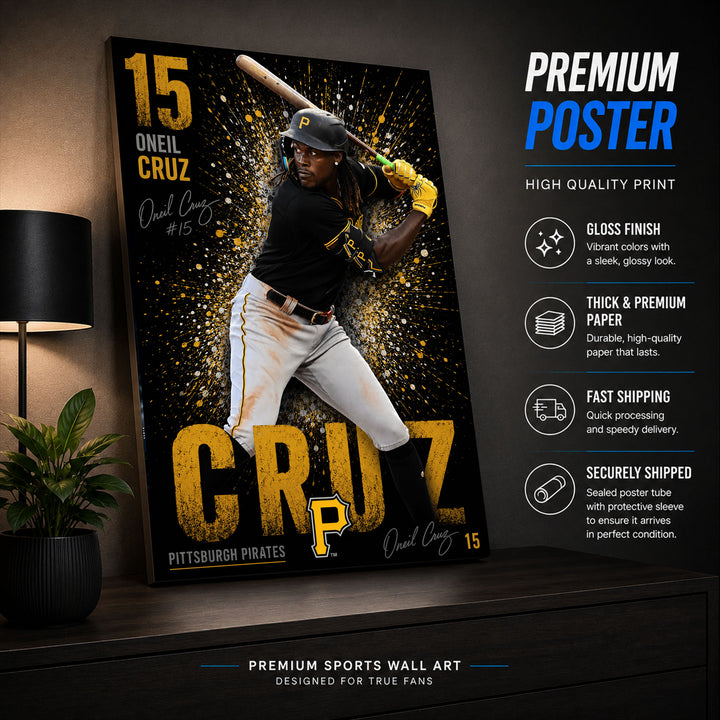 Oneil Cruz Pirates Poster or Canvas Wall Art