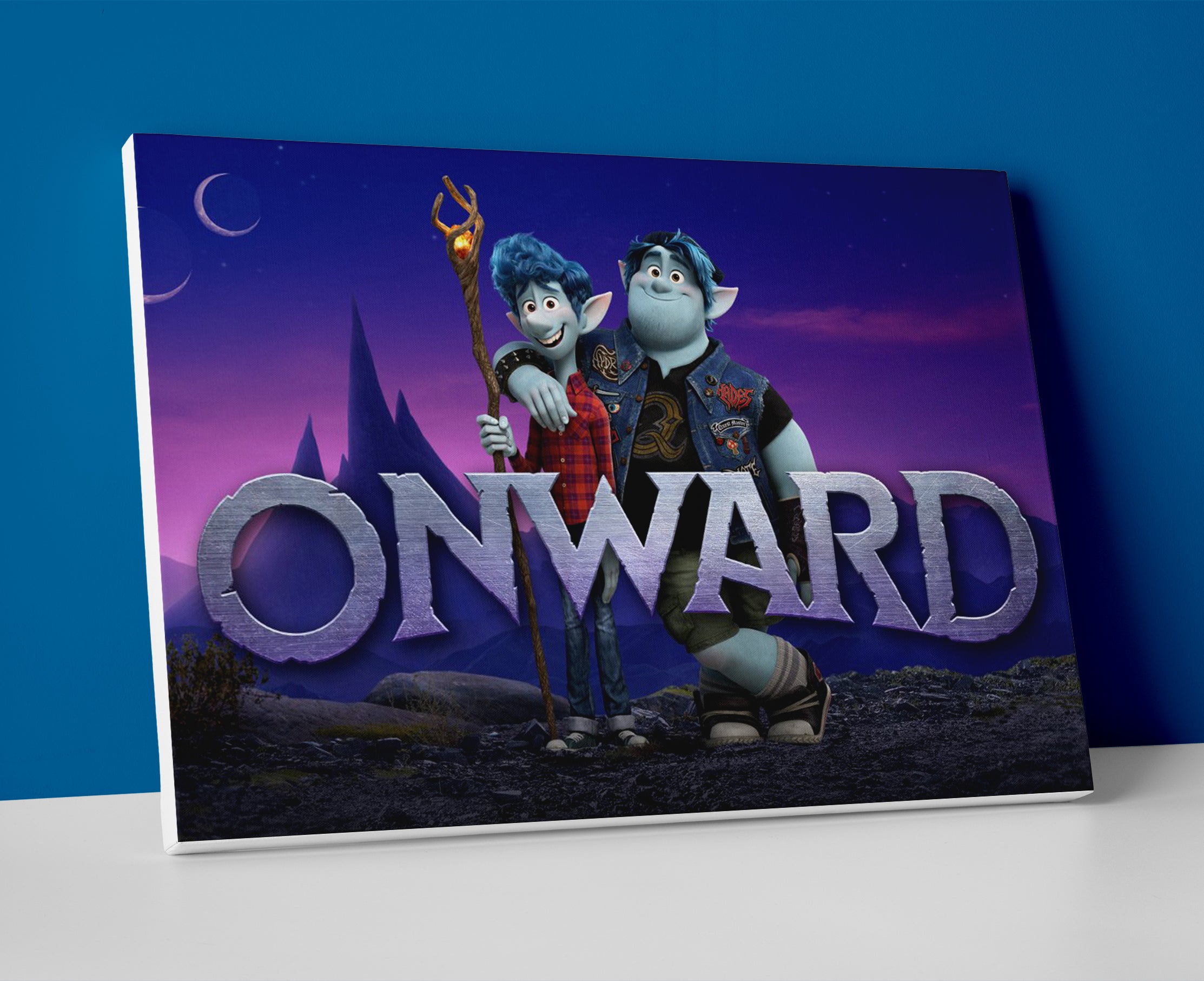 onward movie poster canvas wall art disney pixar artwork decor painting