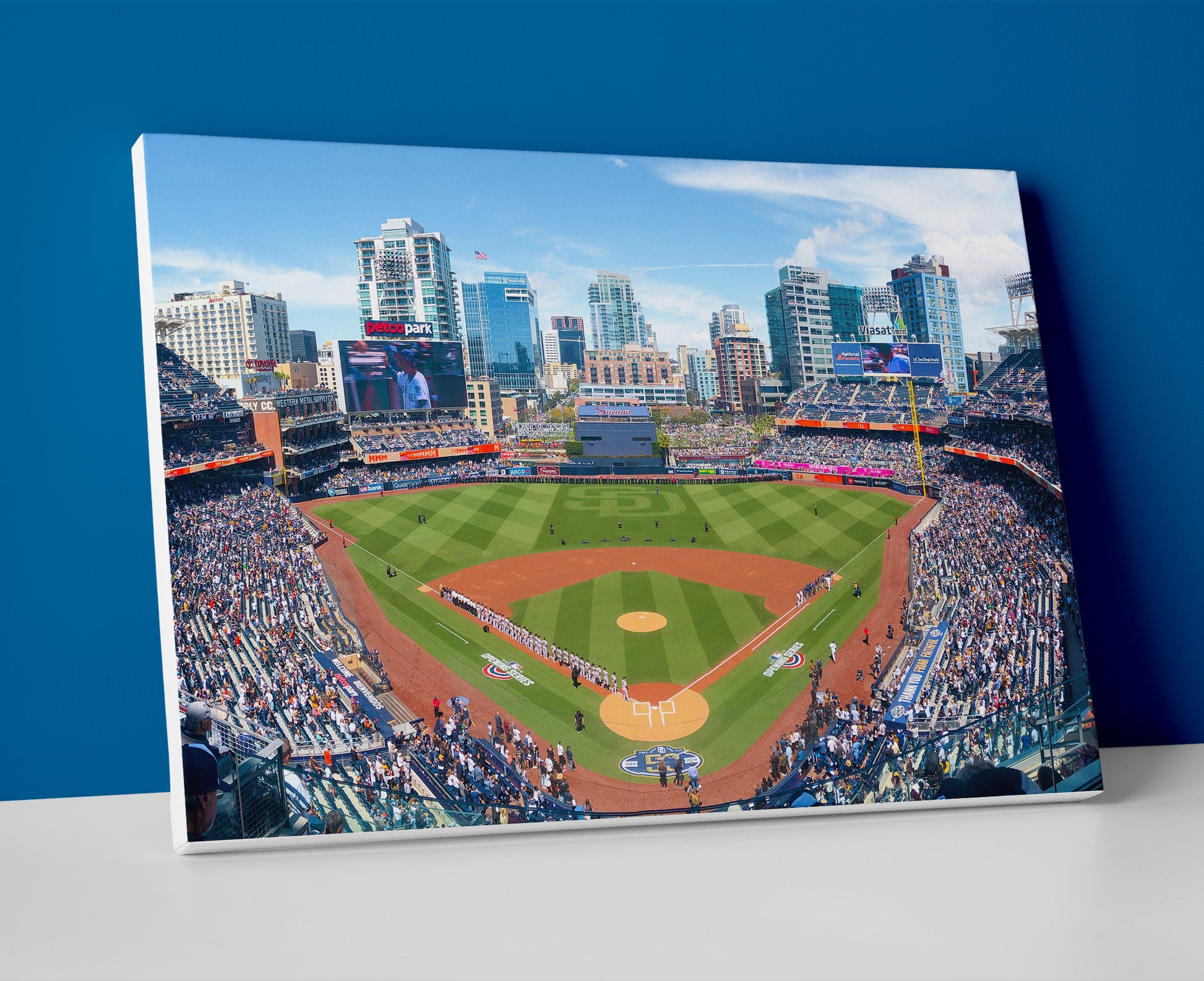 san diego padres stadium poster canvas wall art painting artwork baseball