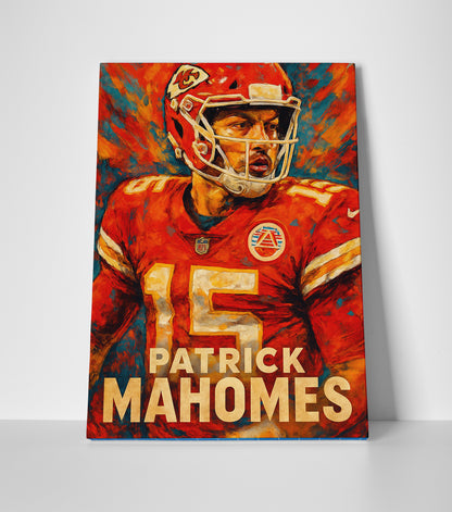 patrick mahomes poster canvas