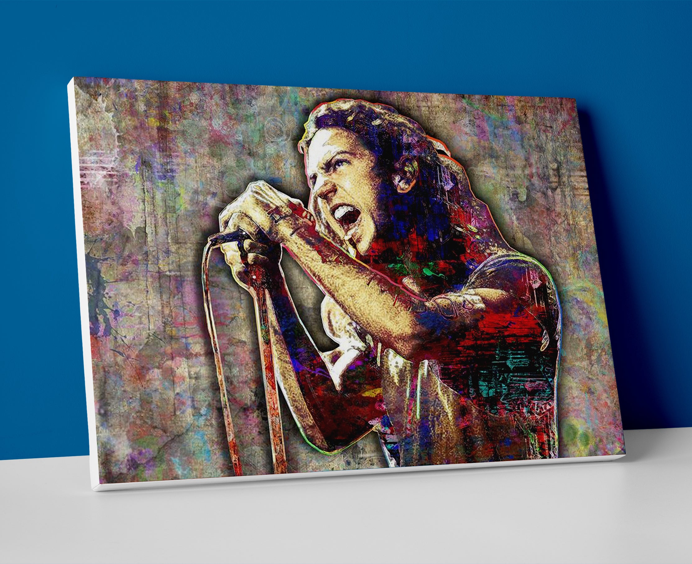 Eddie Vedder poster canvas wall art painting artwork pearl jam