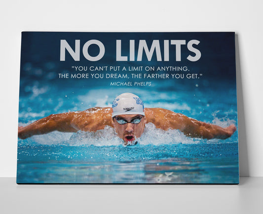 Michael Phelps quote poster canvas
