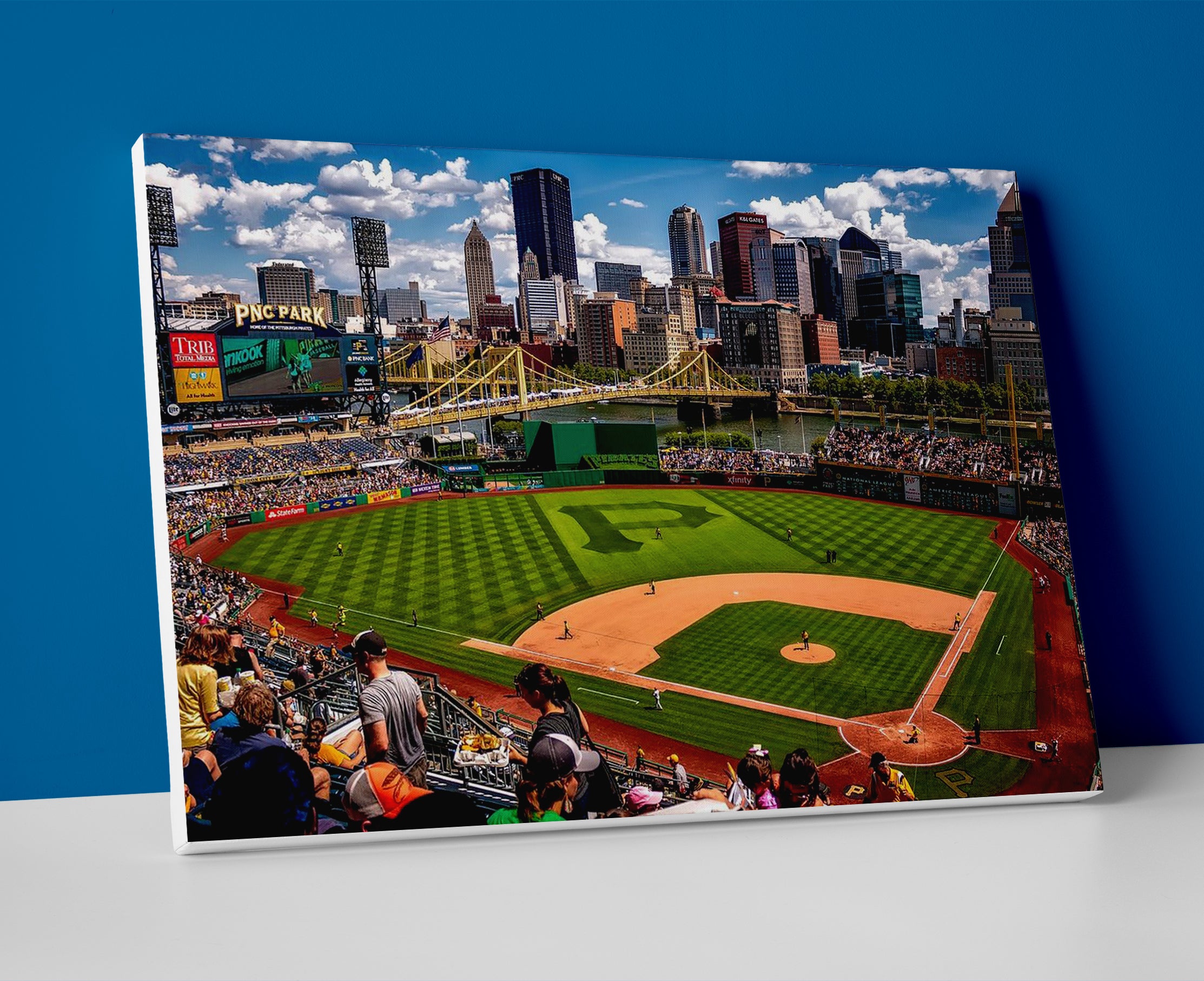 pittsburgh pirates stadium poster canvas wall art painting artwork baseball