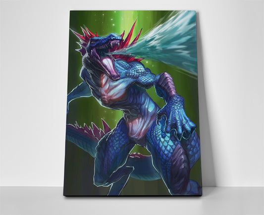 Feraligatr pokemon poster canvas wall art