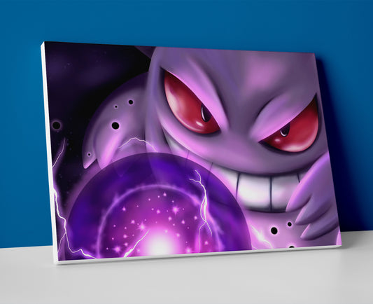 Gengar pokemon poster canvas wall art