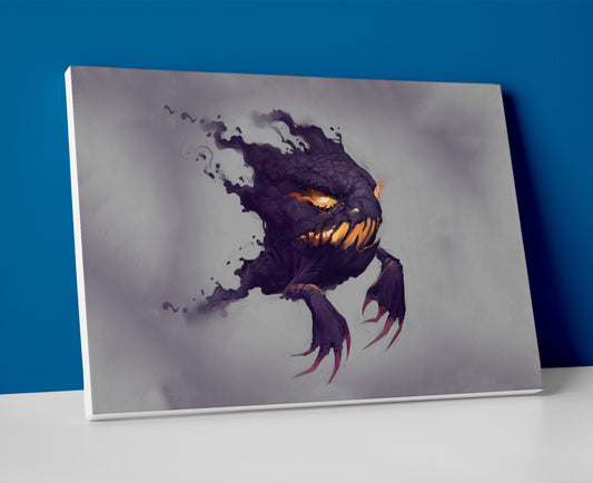 Haunter poster canvas pokemon wall art