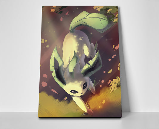 Leafeon poster canvas wall art pokemon