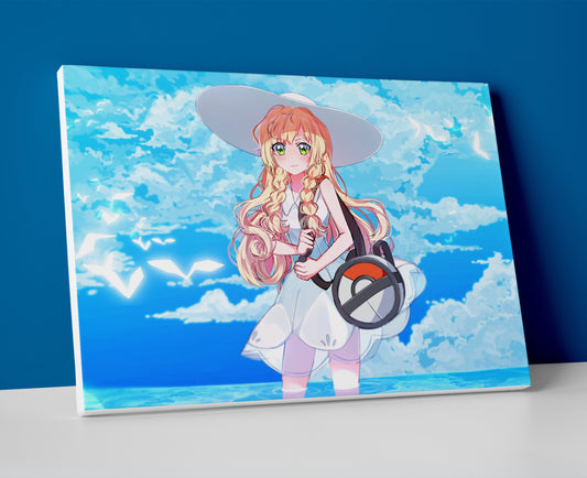 Lillie poster canvas pokemon wall art