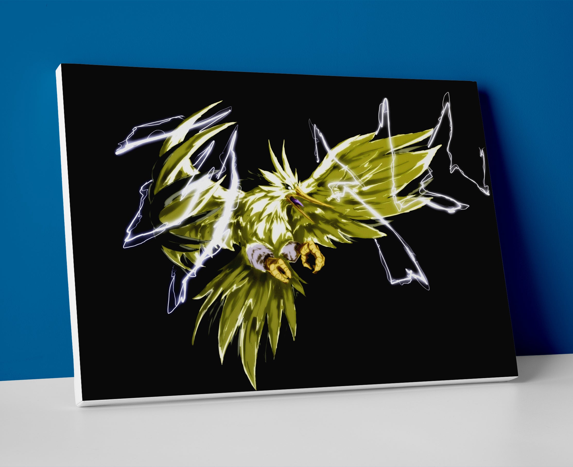 Zapdos pokemon poster wall art canvas