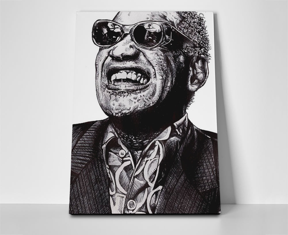 Ray Charles poster canvas wall art painting artwork
