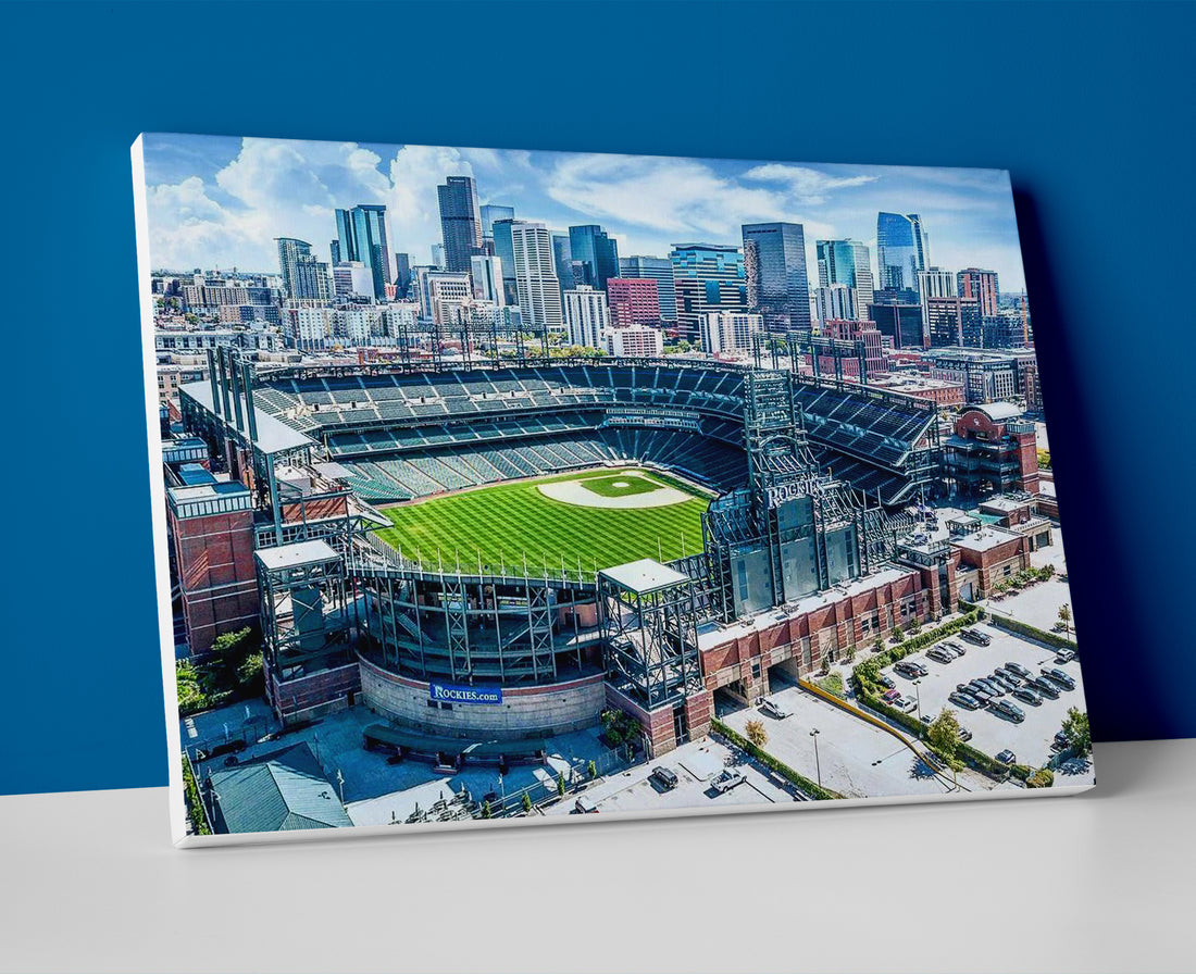 colorado rockies stadium poster canvas wall art painting artwork baseball