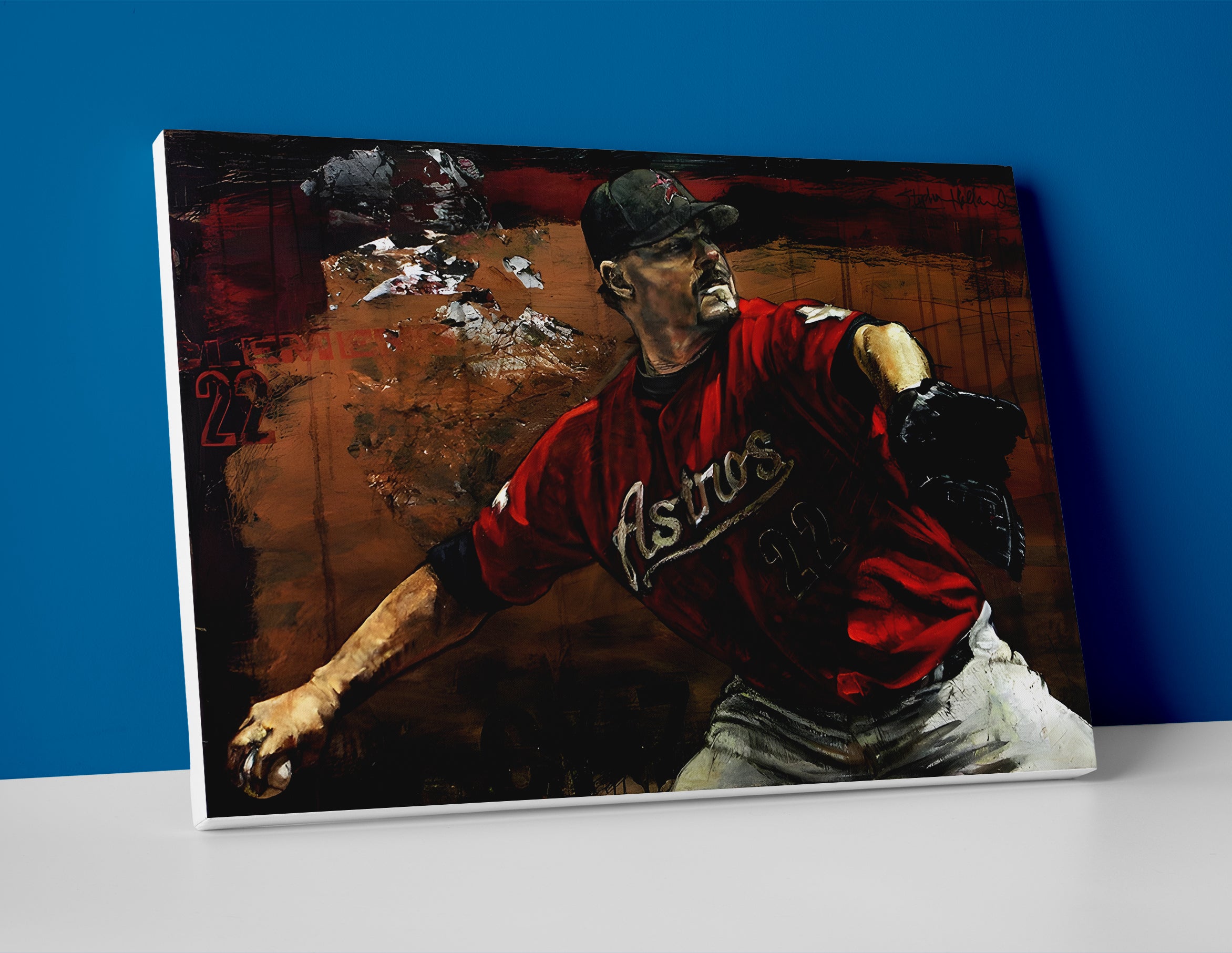 Roger Clemens Painting Poster or Canvas Wall Art