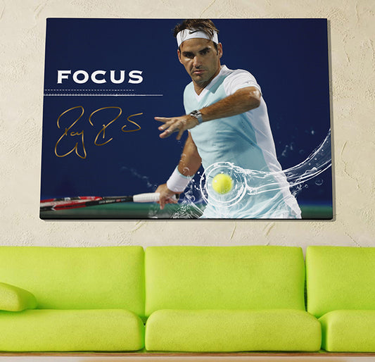 Roger Federer poster canvas