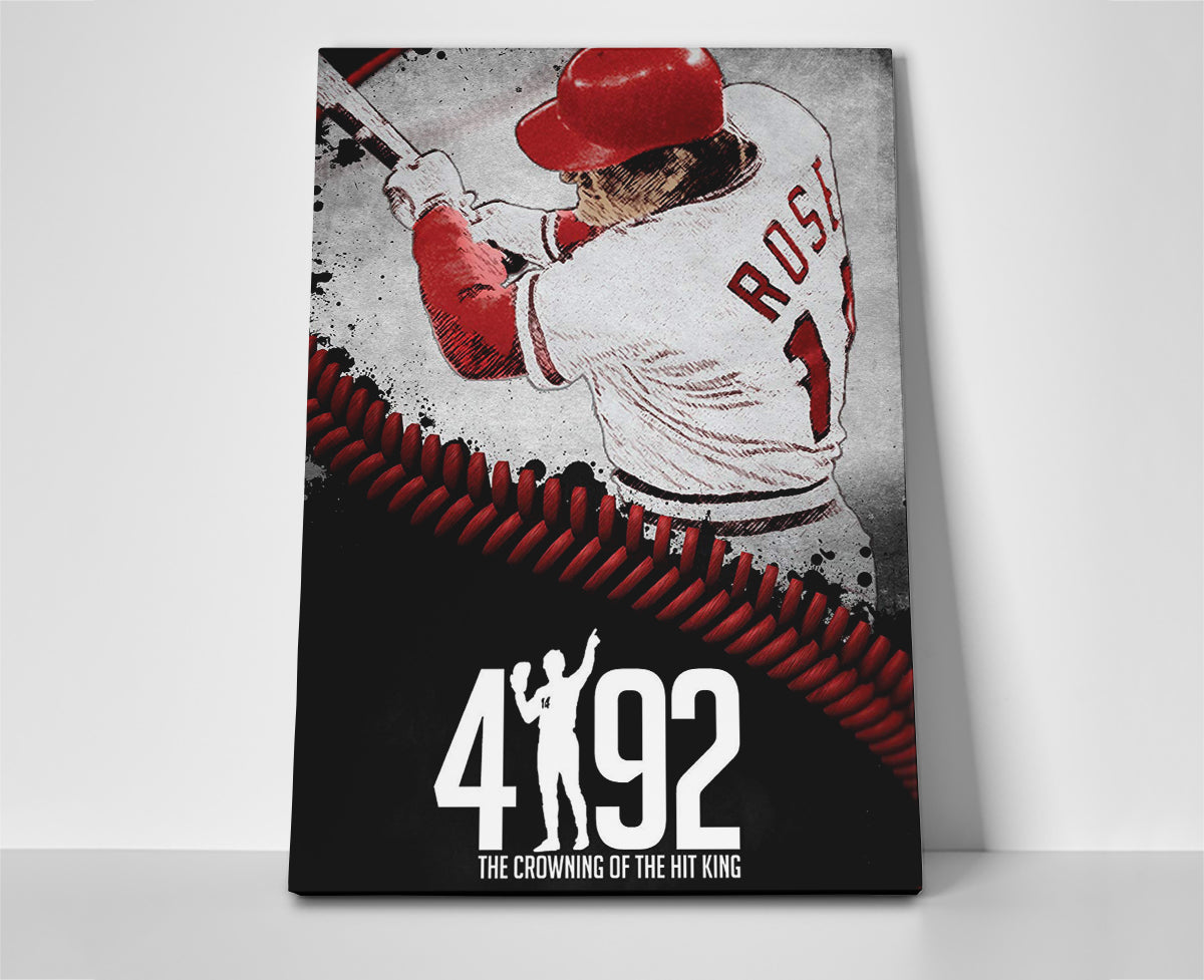 Pete Rose Hits Poster canvas