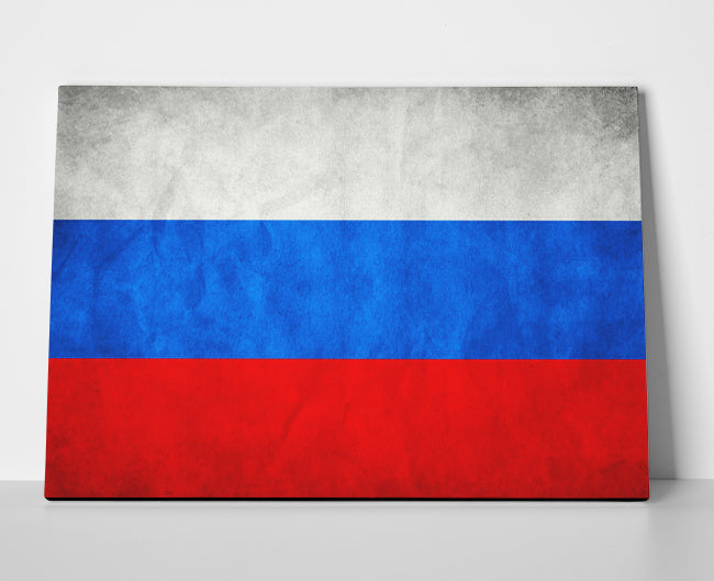 Russian Flag Poster canvas