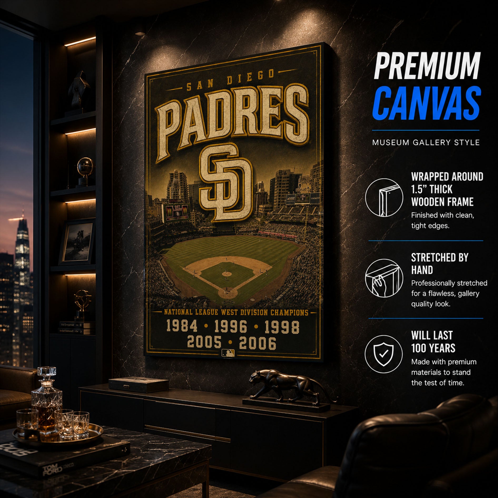 San Diego Padres Stadium Fan Poster or Canvas Wall Art