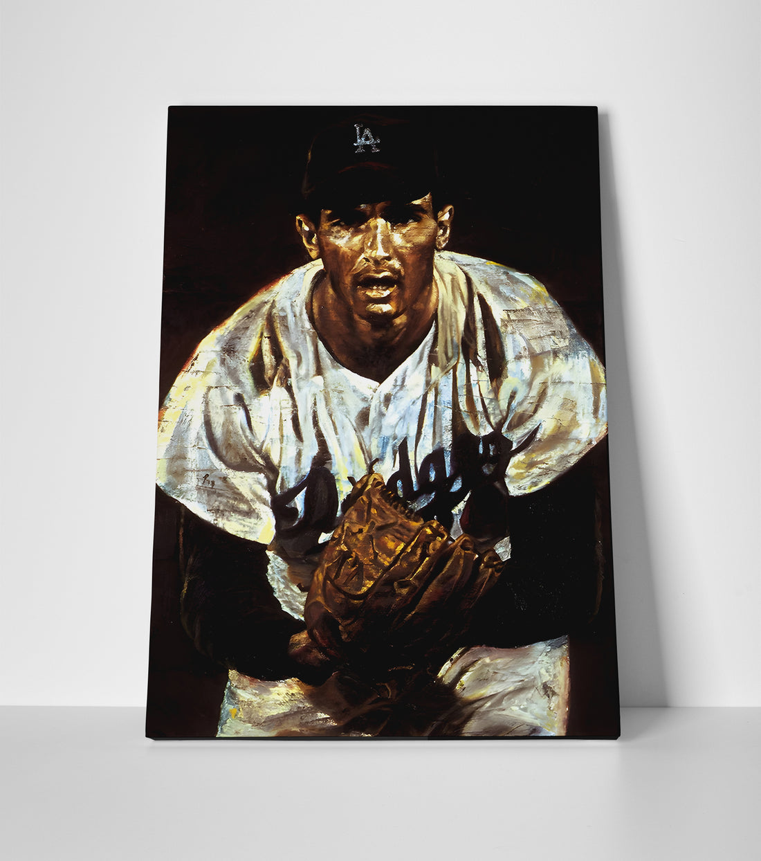 Sandy Koufax Painting Poster or Canvas Wall Art