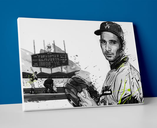 Sandy Koufax poster canvas wall art painting artwork