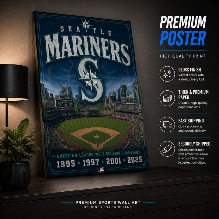 Seattle Mariners Stadium Fan Poster or Canvas Wall Art