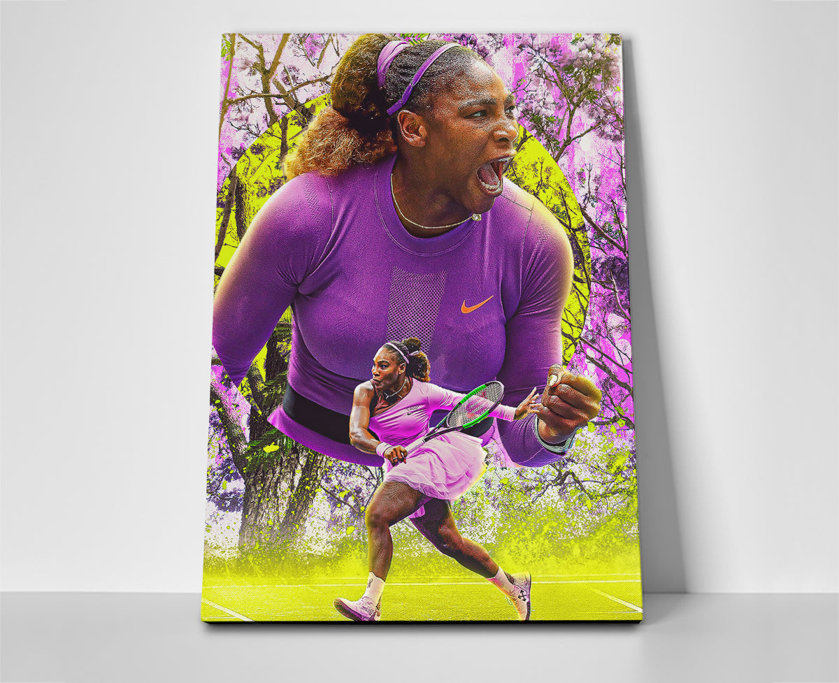 Serena Williams Tennis Poster canvas