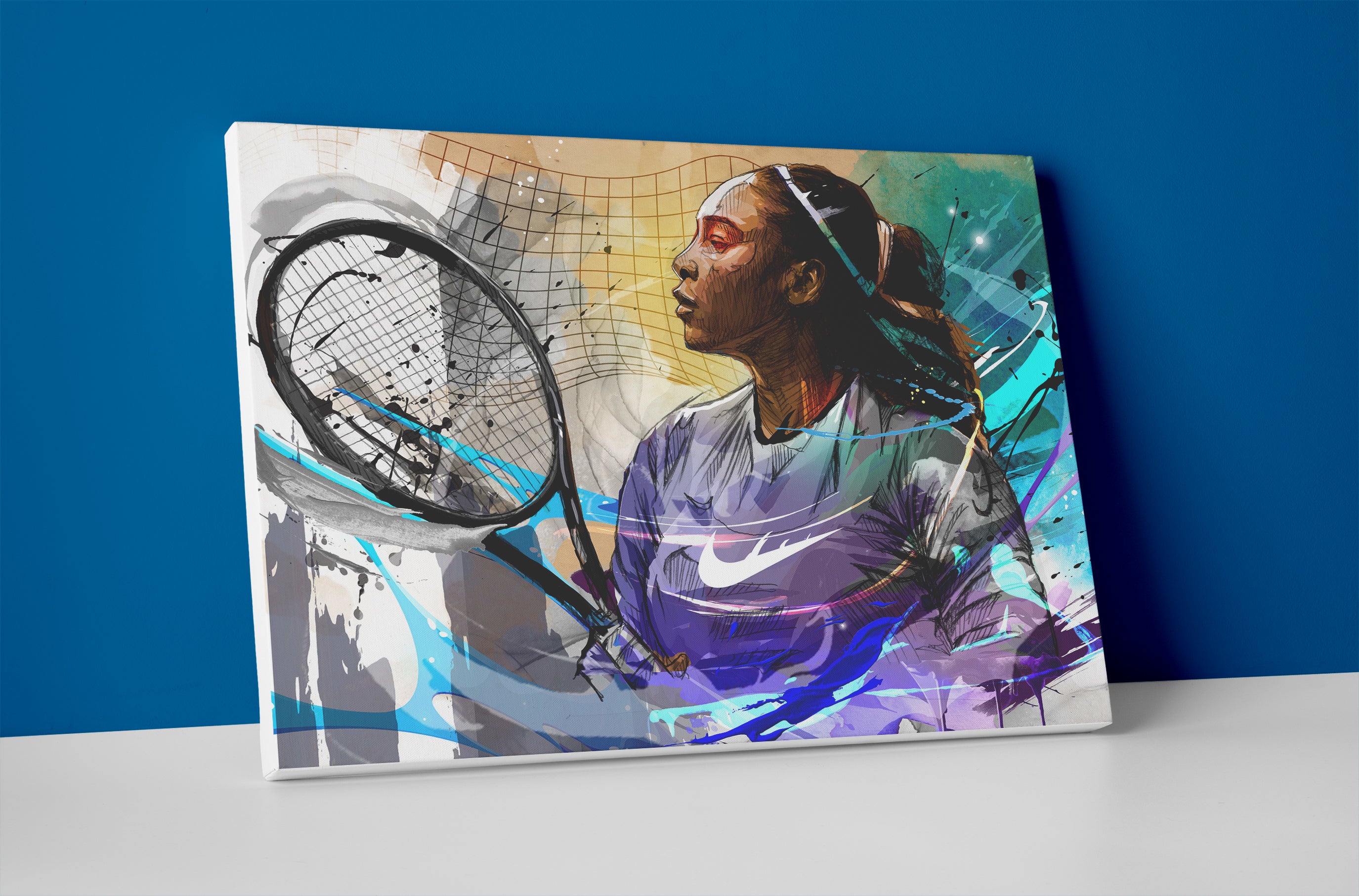 serena williams poster canvas