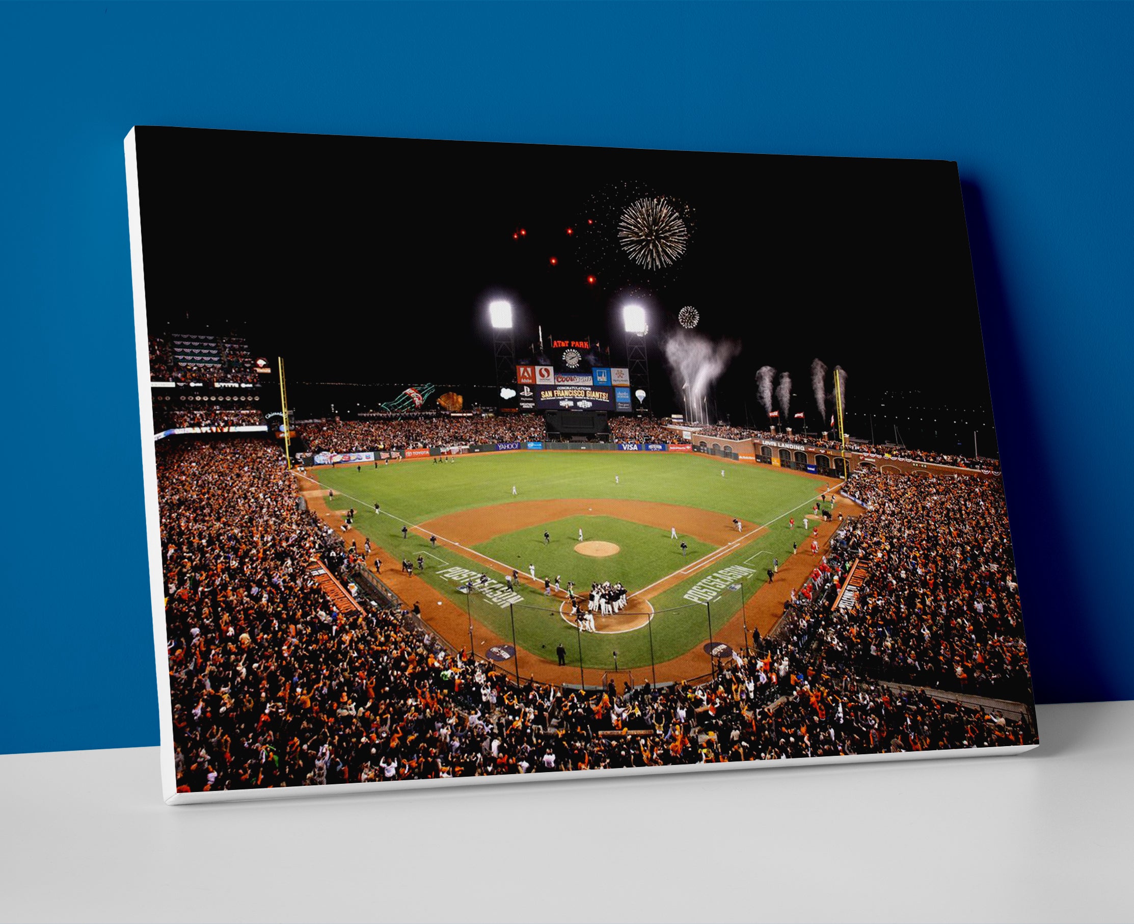 san francisco giants stadium poster canvas wall art painting artwork baseball
