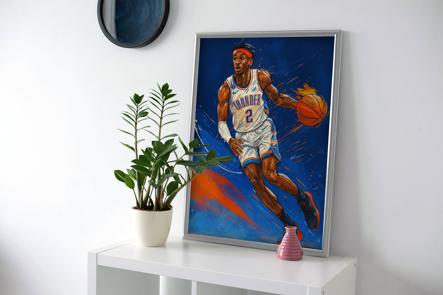Shai Gilgeous-Alexander SGA Poster or Wrapped Canvas