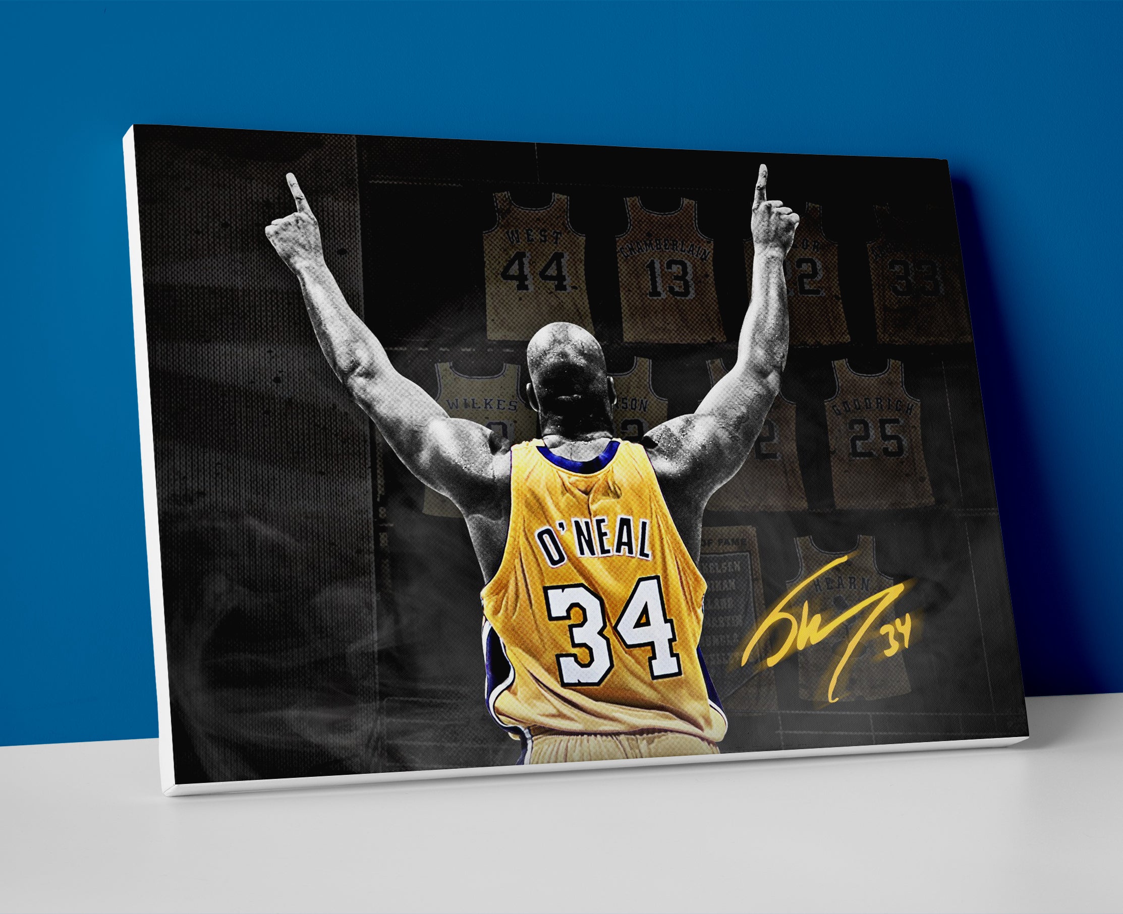 Shaq poster canvas wall art
