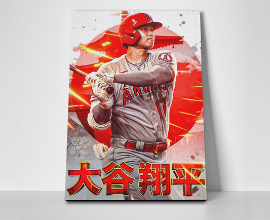 Shohei Ohtani Japan Poster canvas