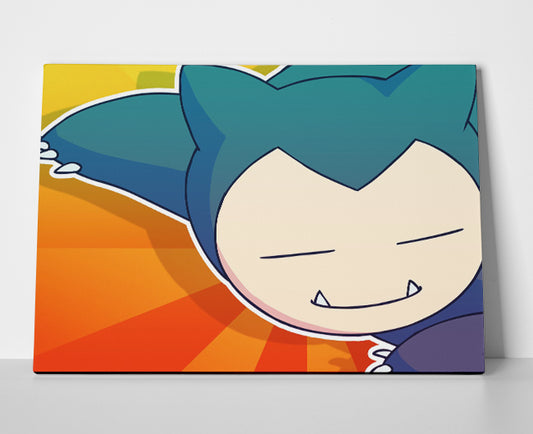 Snorlax Pokemon Poster canvas