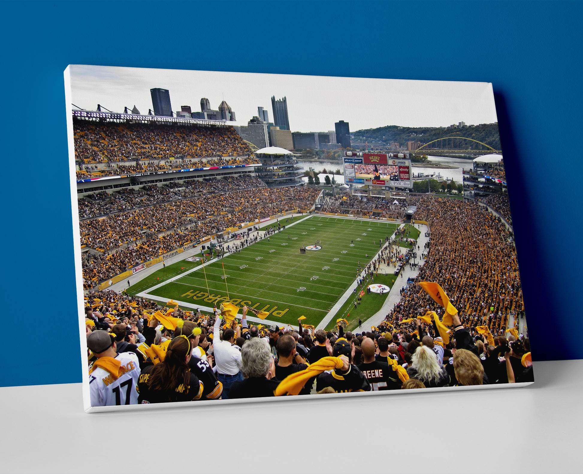 steelers stadium poster canvas wall art painting artwork football