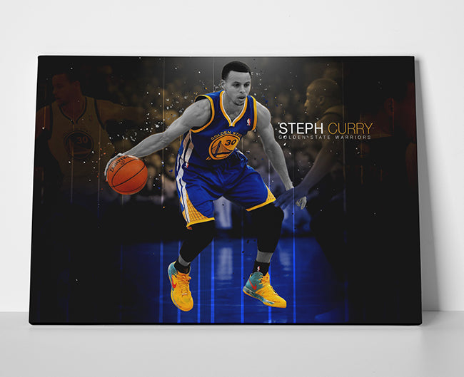 Steph Curry Basketball Poster canvas stephen