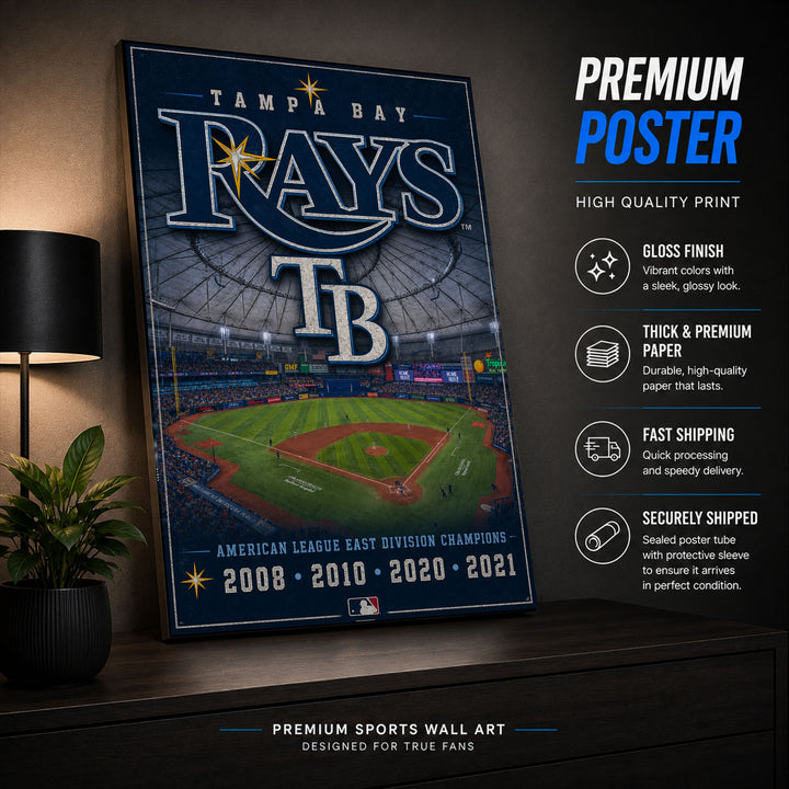 Tampa Bay Rays Stadium Fan Poster or Canvas Wall Art