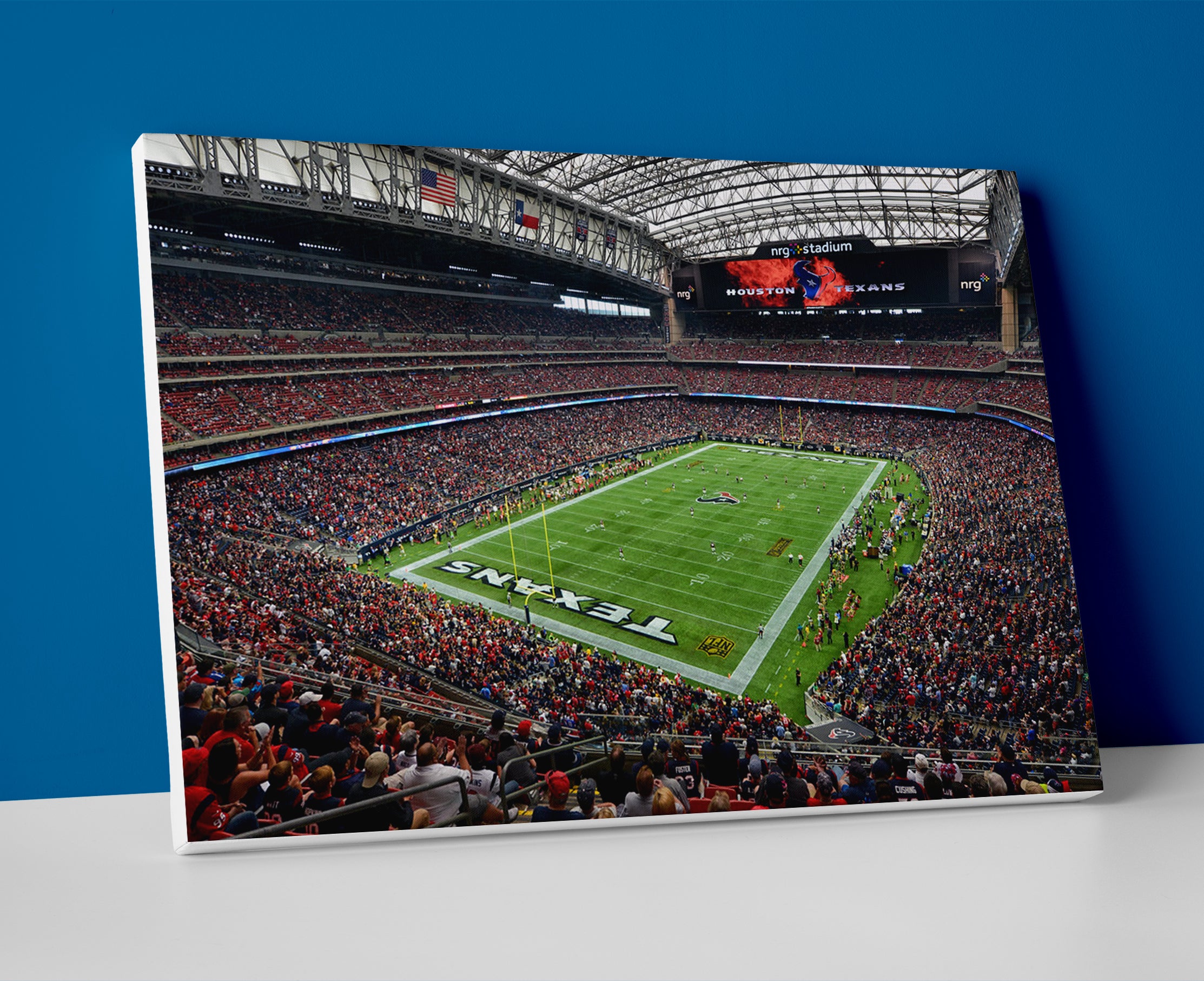 houston texans stadium poster canvas wall art painting artwork football