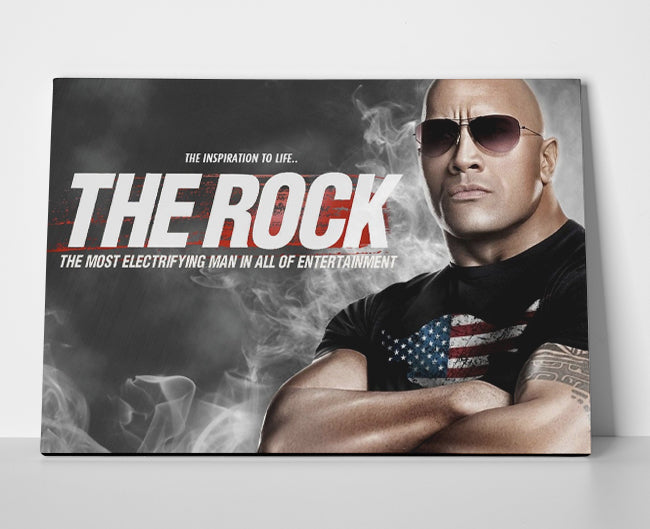 The Rock Poster canvas