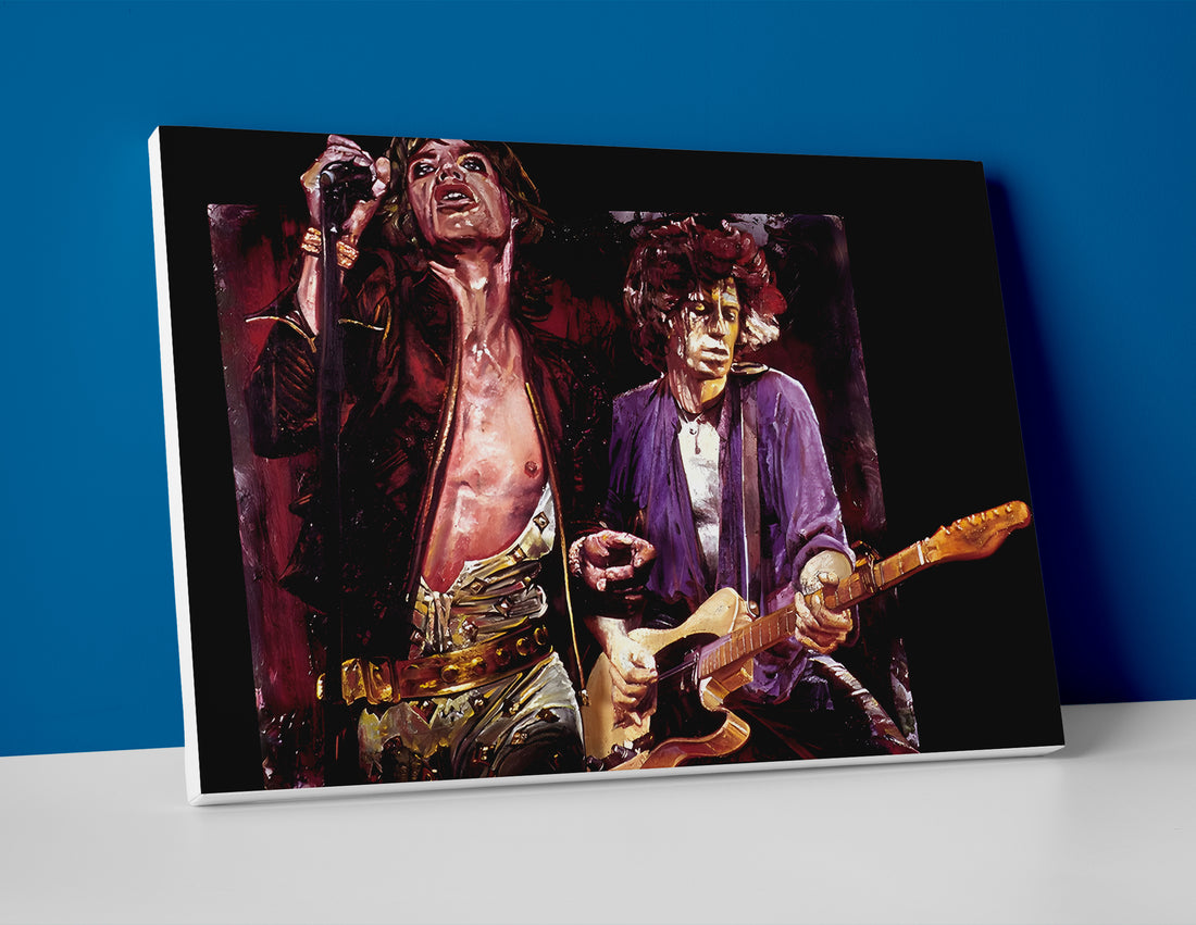 The Rolling Stones Painting Poster or Canvas Wall Art