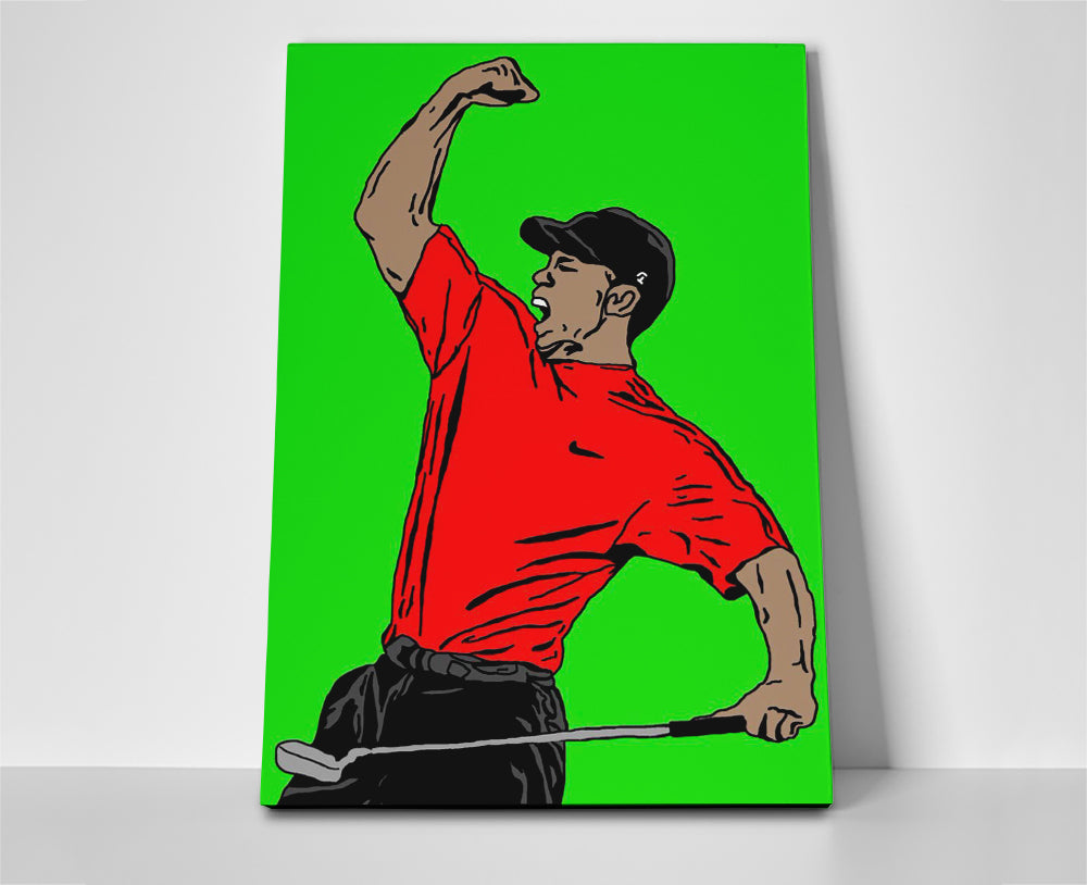 tiger woods poster canvas golf wall art