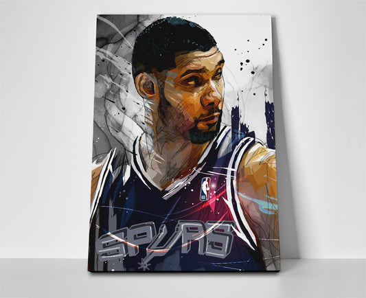 tim duncan poster canvas