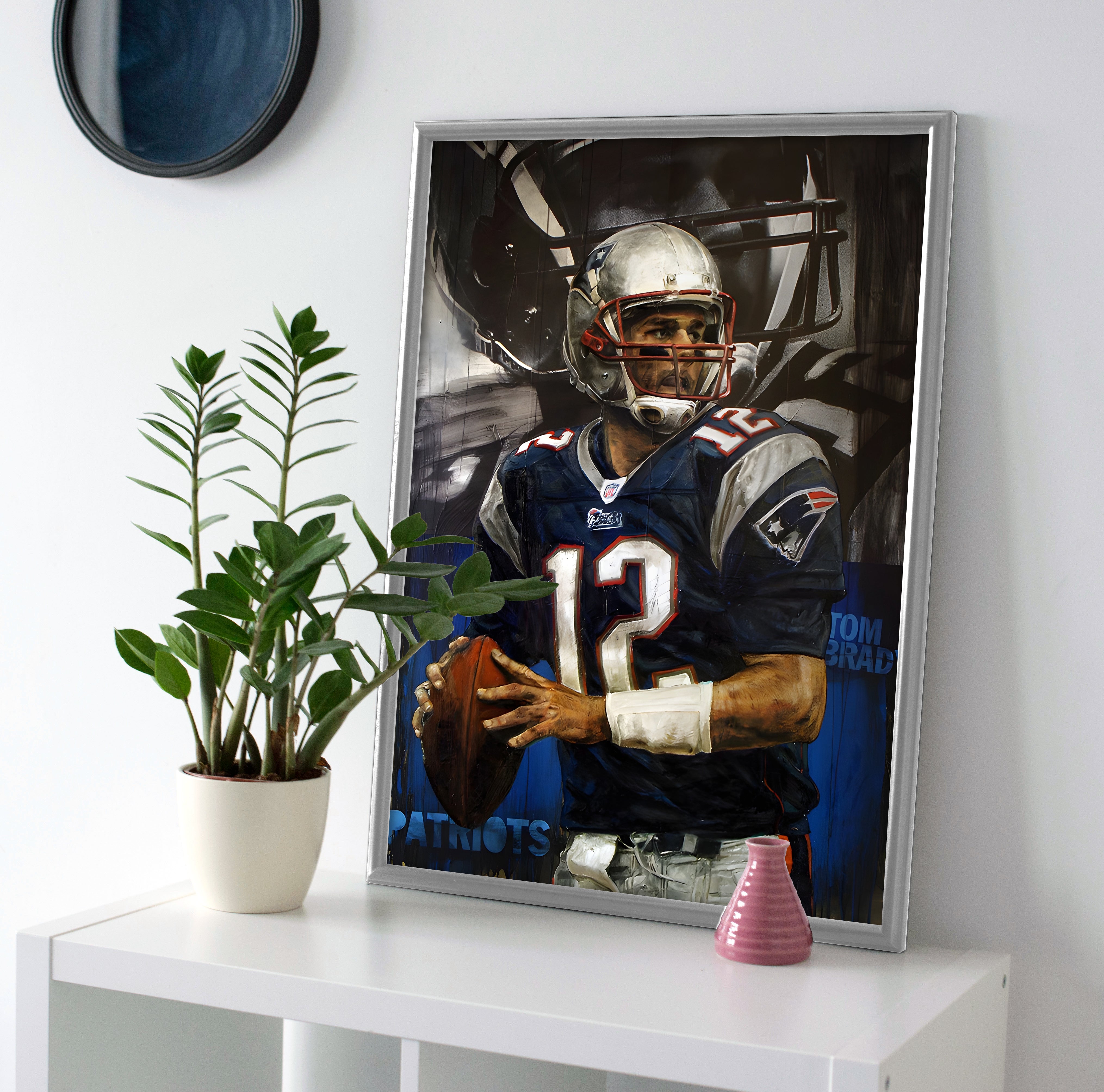 Tom Brady Art Painting Poster or Canvas Wall Art