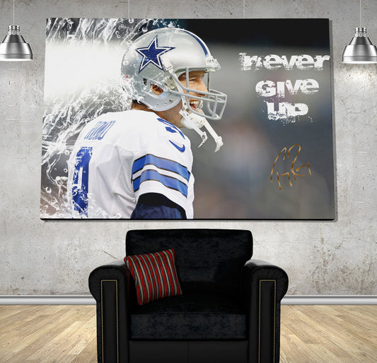 Tony Romo Poster canvas