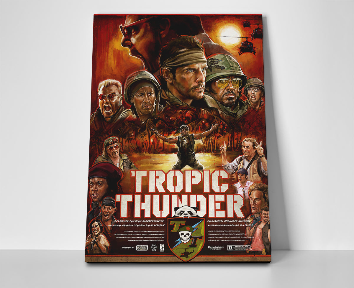 Tropic Thunder Poster canvas movie