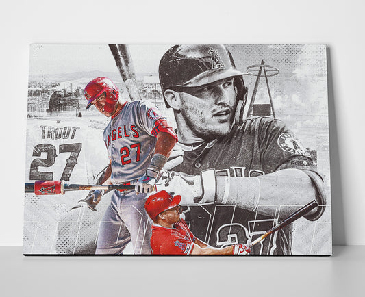 Mike Trout poster canvas