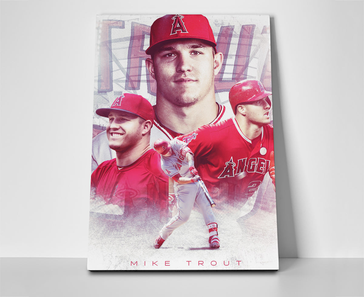 Mike Trout poster canvas