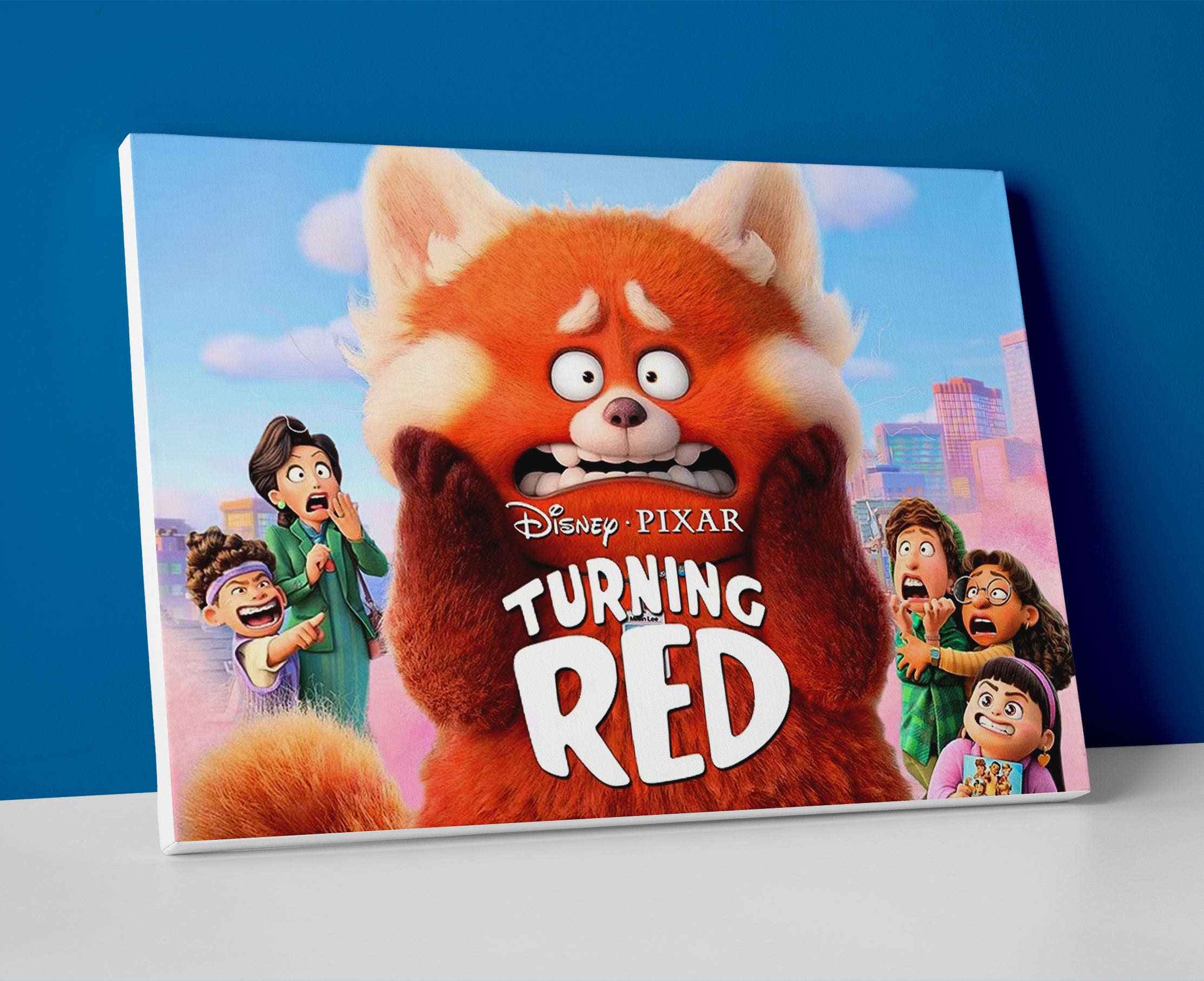turning red movie poster canvas wall art painting artwork decor disney pixar