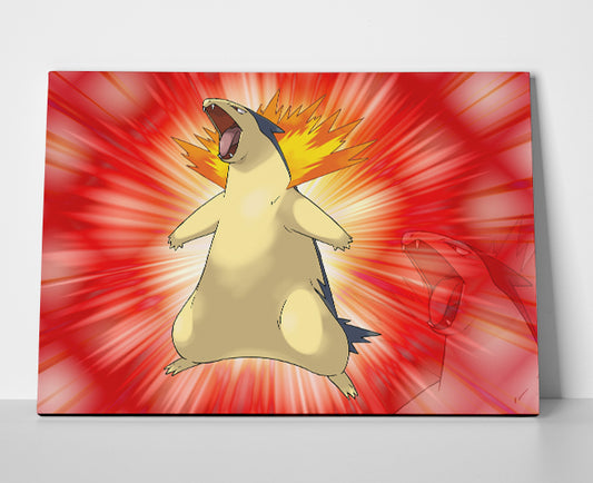 Typhlosion Pokemon Poster canvas