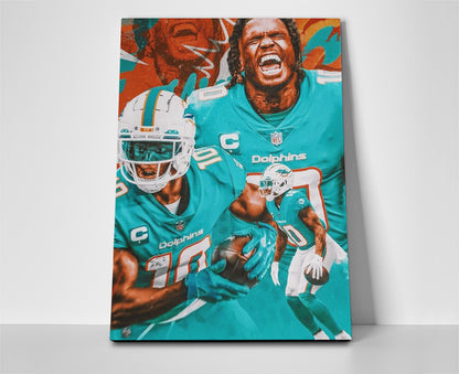 Tyreek Hill poster canvas dolphins football wall art