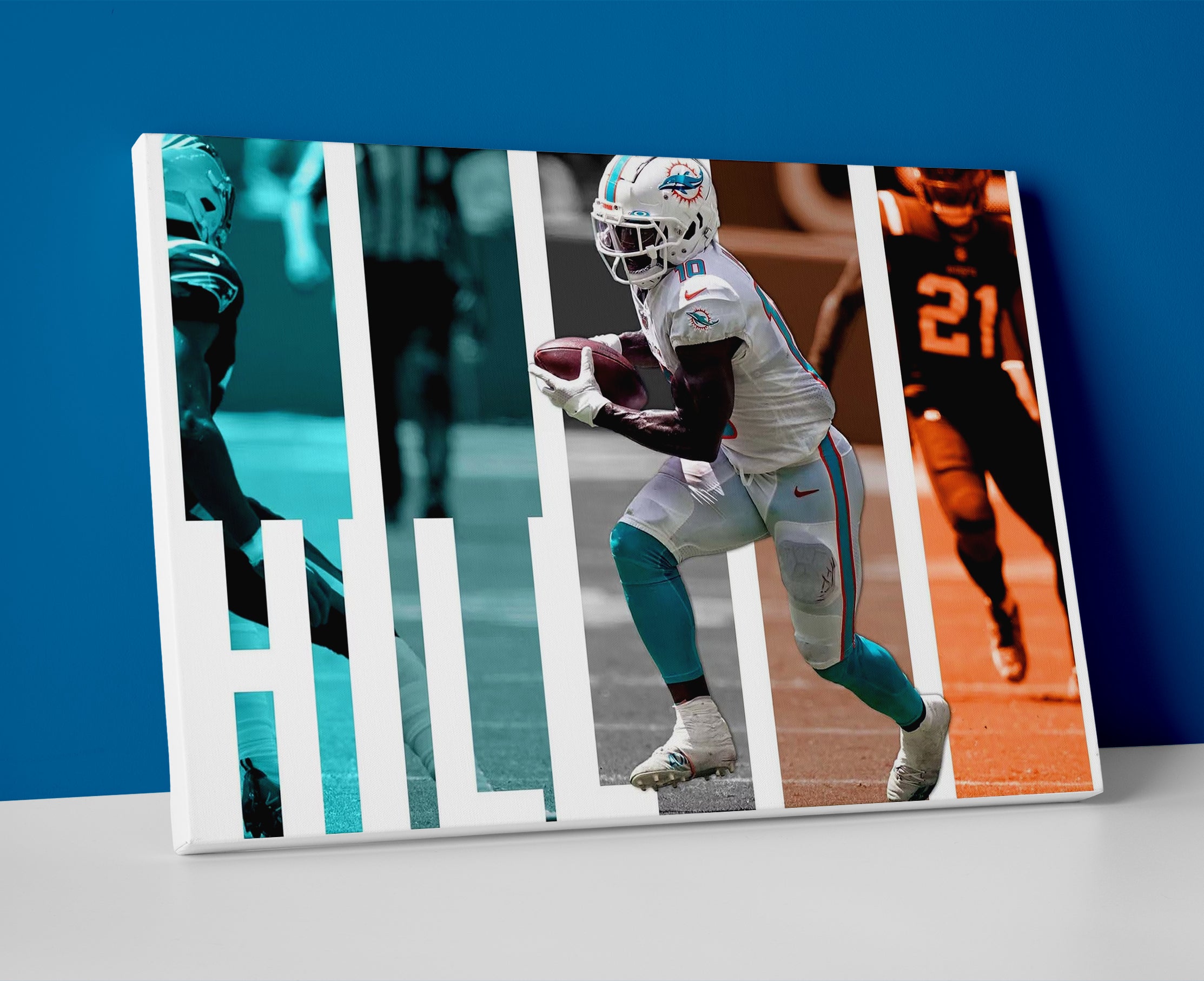Tyreek Hill poster canvas dolphins football wall art